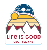 USC Trojans Life Is Good Arch Mountain Sticker